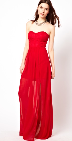 All About The Red Strapless Dress Red Lace Dress 2836