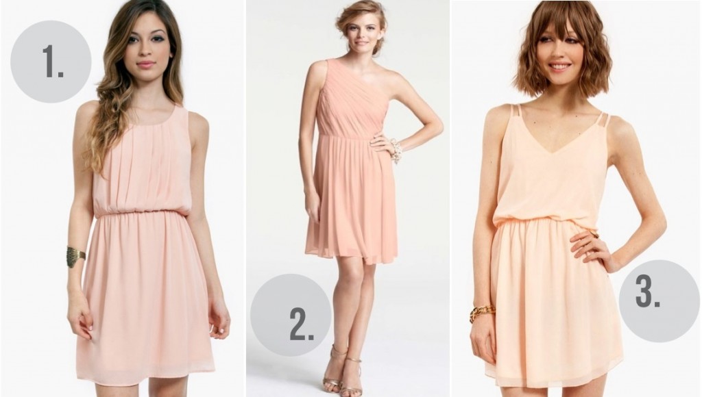 Simple Beautiful Peach Dress