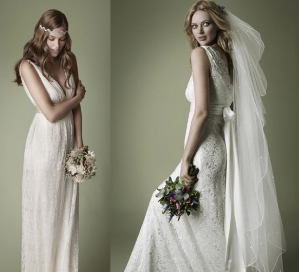 White Vintage Wedding Dresses